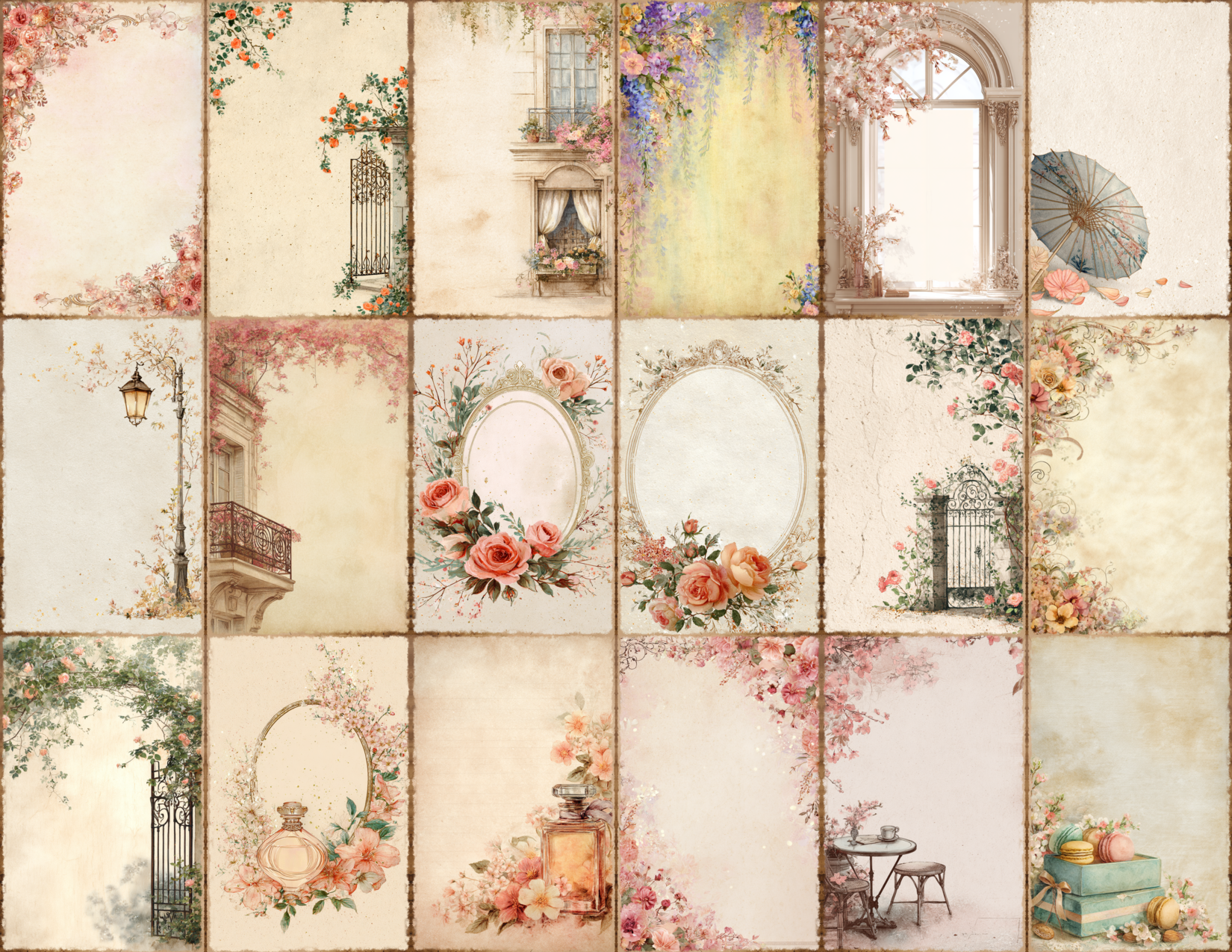 Parisian Spring Journal Pages