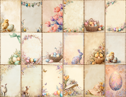 Pastel Easter Journal Pages