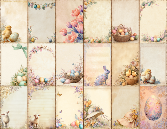 Pastel Easter Journal Pages