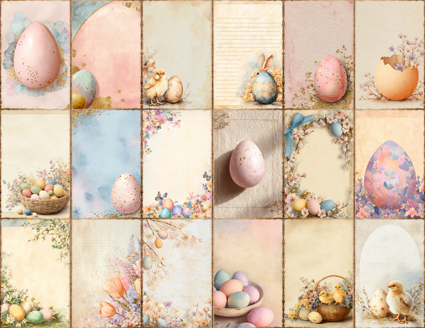 Pastel Easter Journal Pages