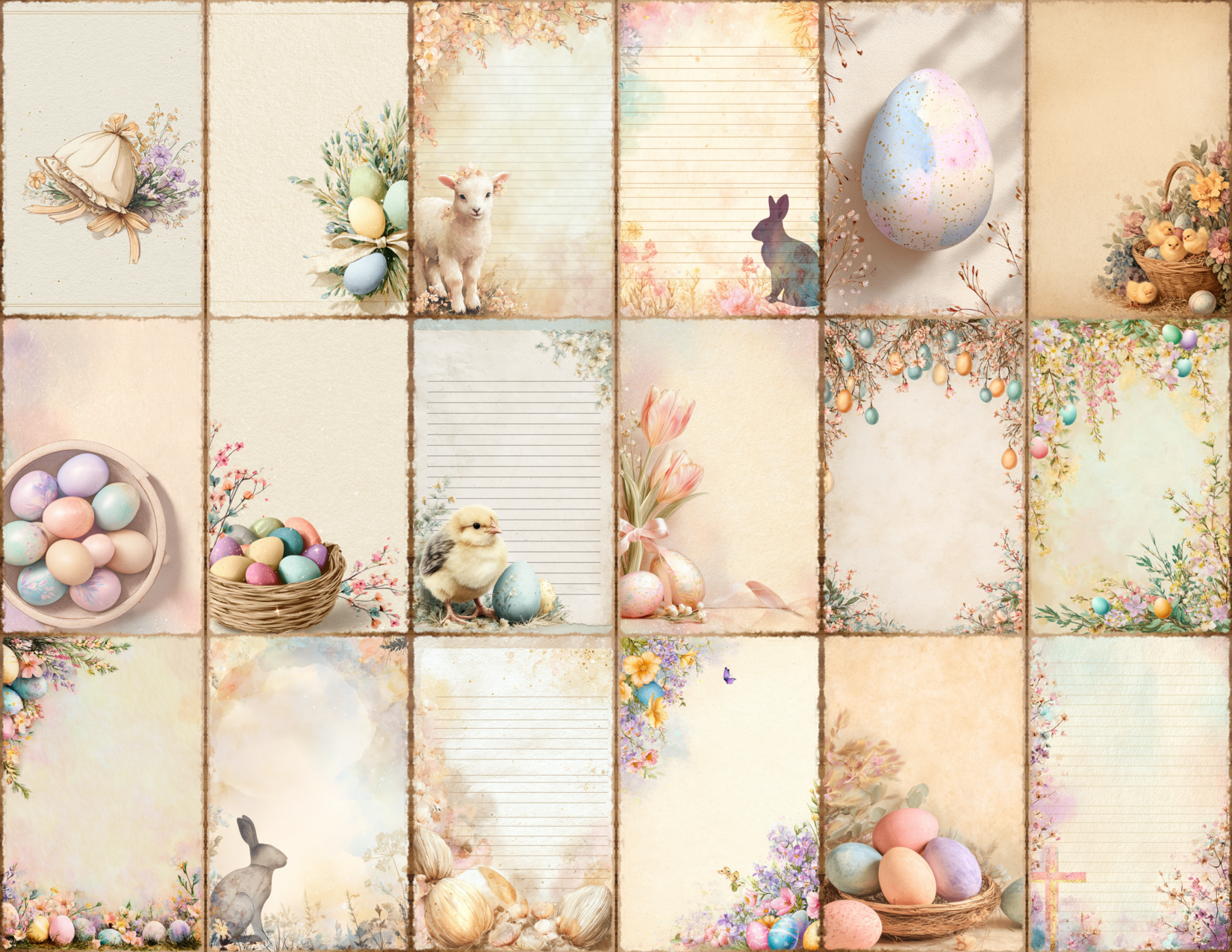 Pastel Easter Journal Pages