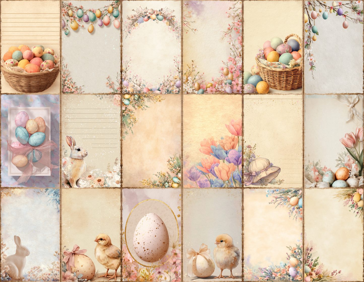 Pastel Easter Journal Pages