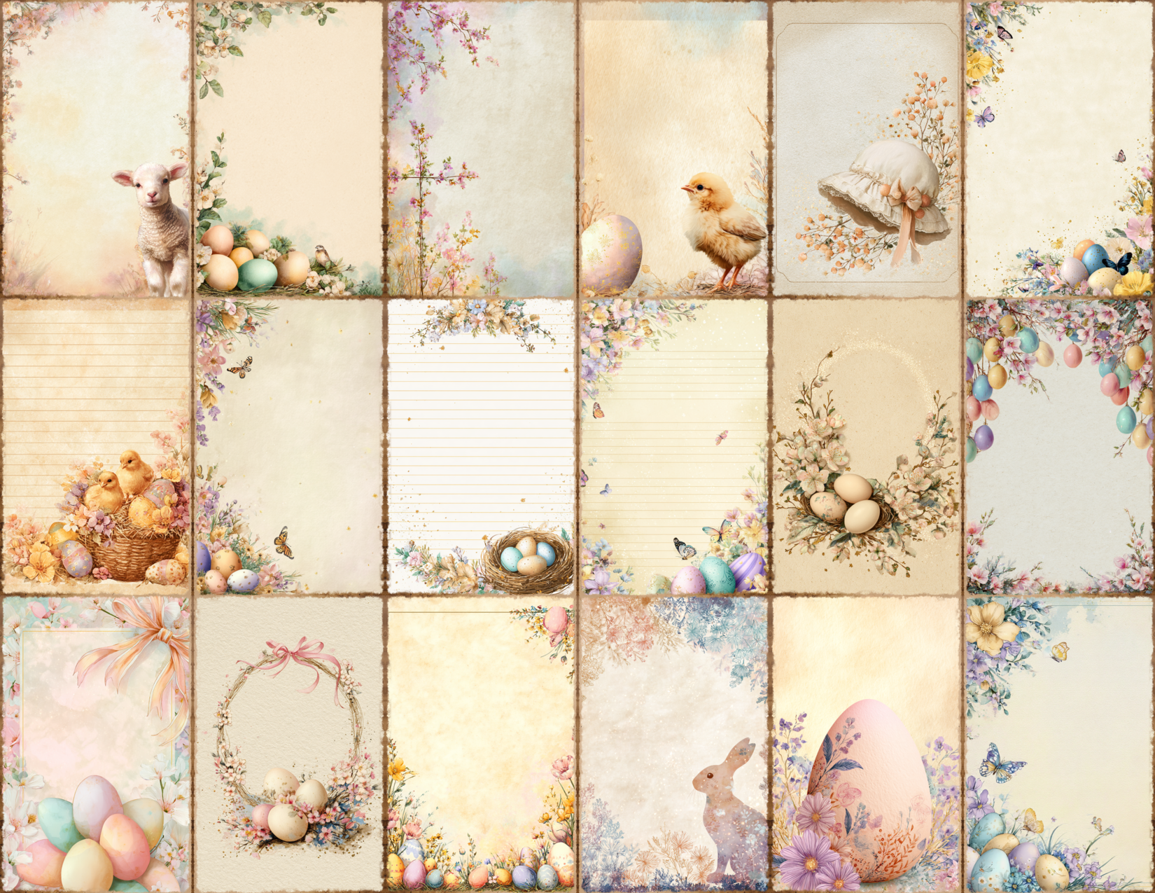 Pastel Easter Journal Pages