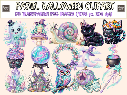Pastel Halloween Clipart