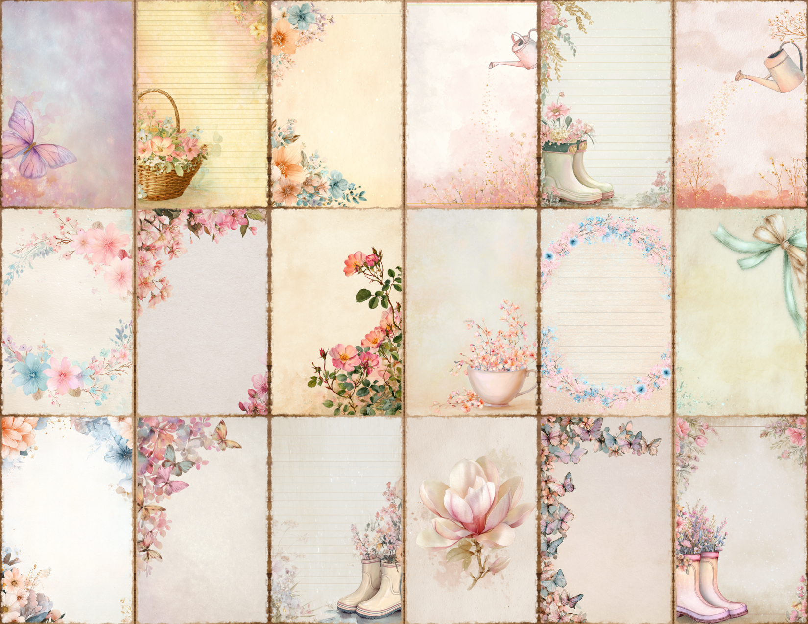 Pastel Spring Journal Pages