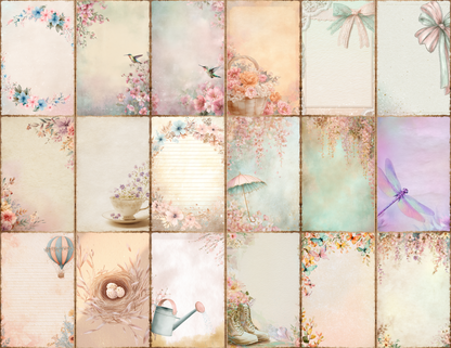 Pastel Spring Journal Pages