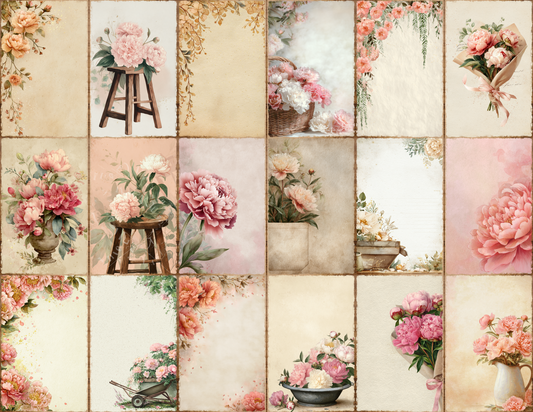 Peony Garden Journal Pages
