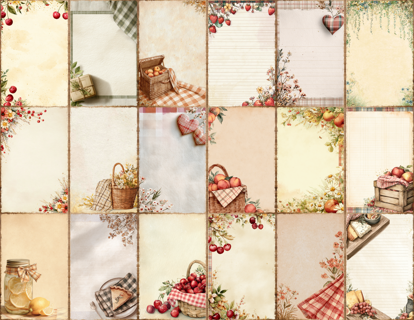 Picnic Plaid Journal Pages
