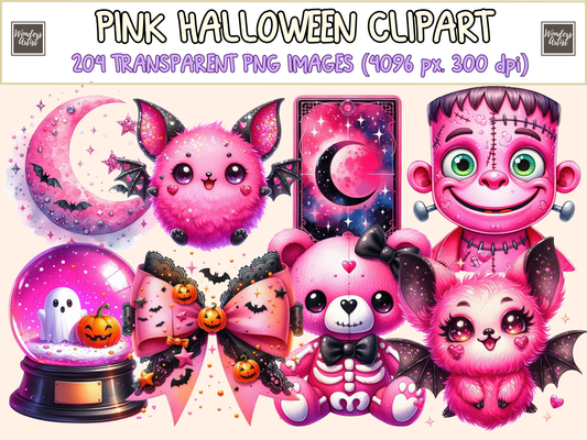 Pink Halloween Clipart