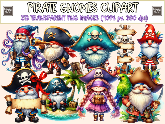 Pirate Gnomes Clipart
