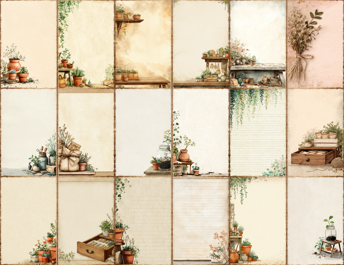 Potting Bench Journal Pages