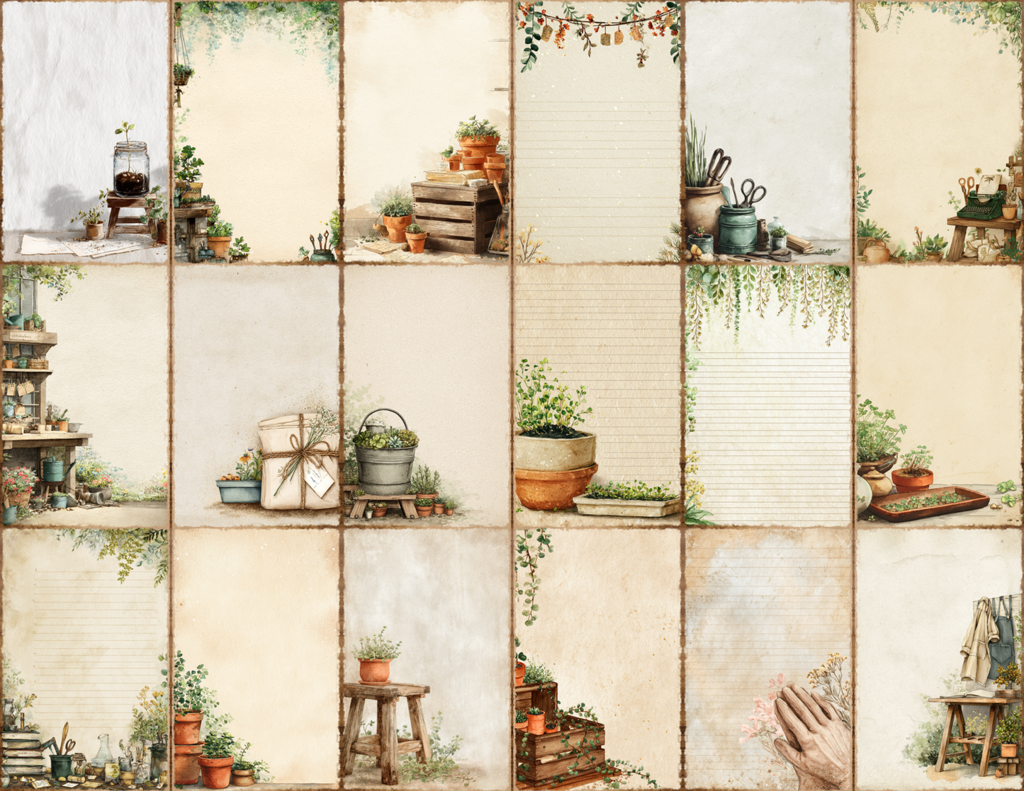 Potting Bench Journal Pages