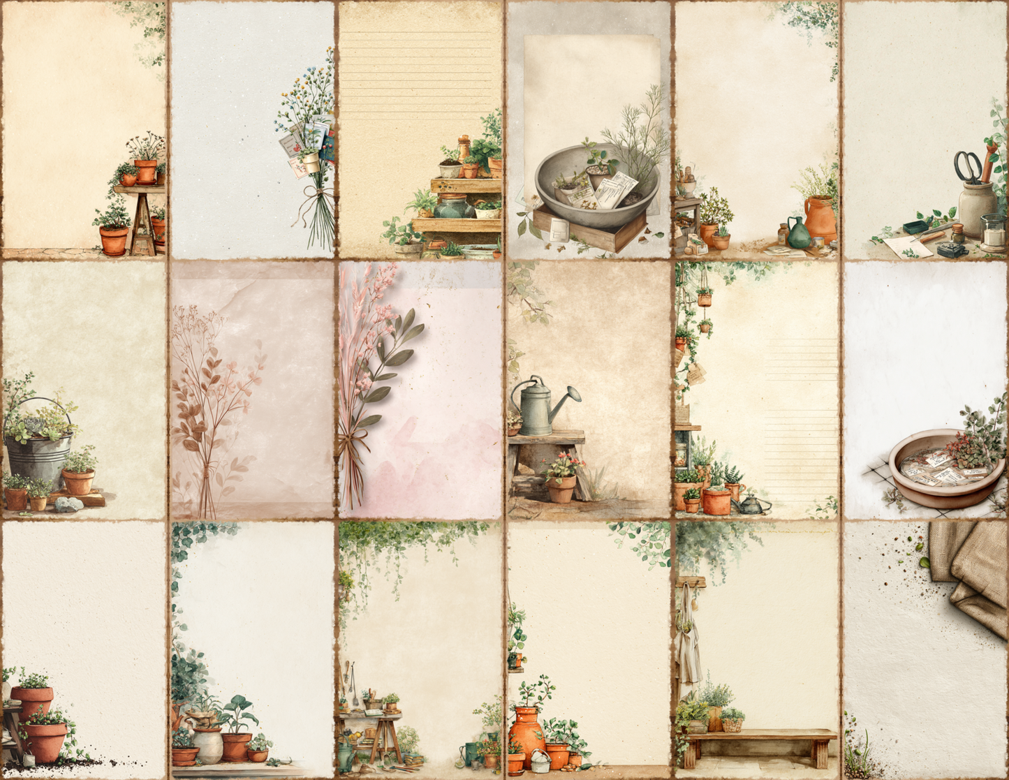 Potting Bench Journal Pages