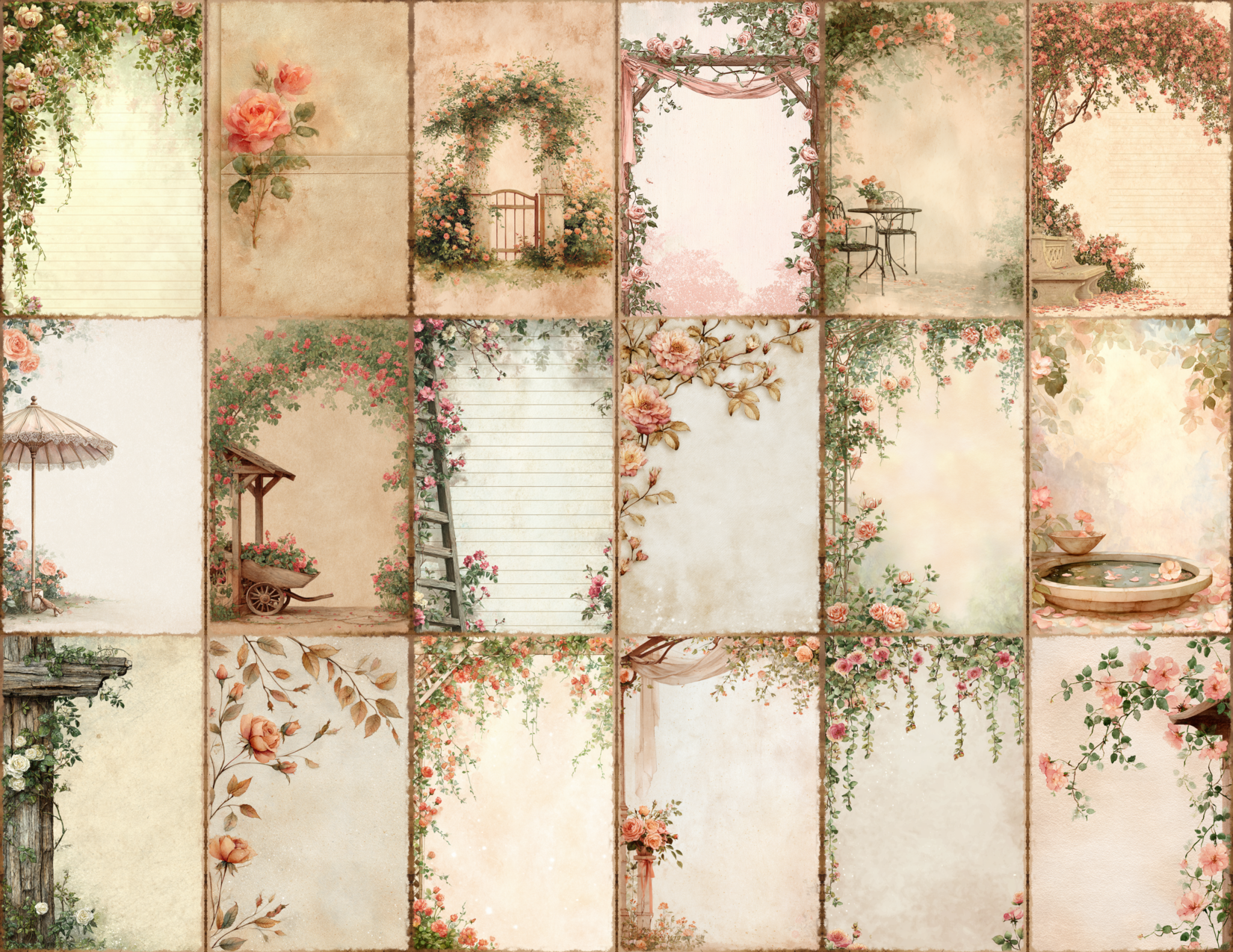 Rose Arbor Journal Pages