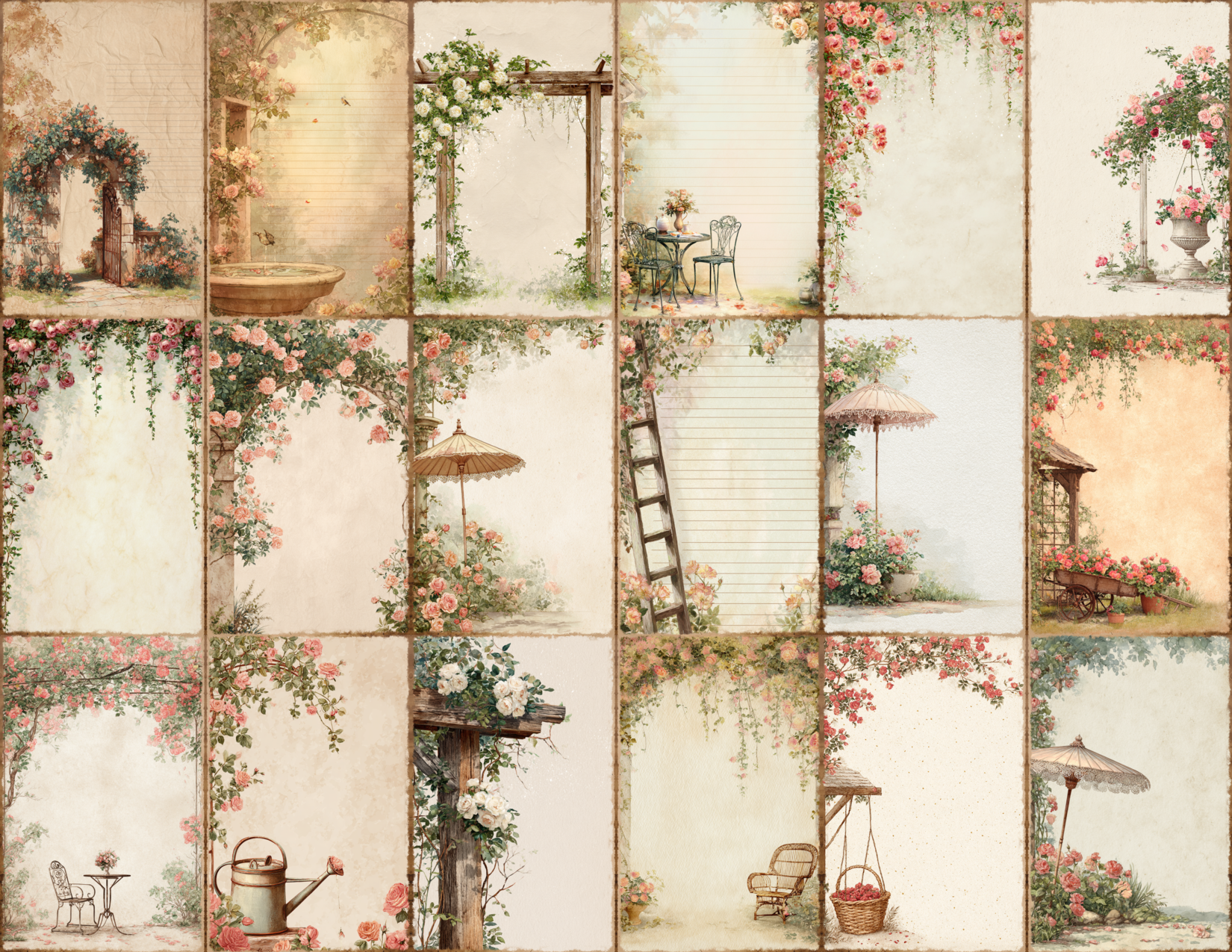 Rose Arbor Journal Pages