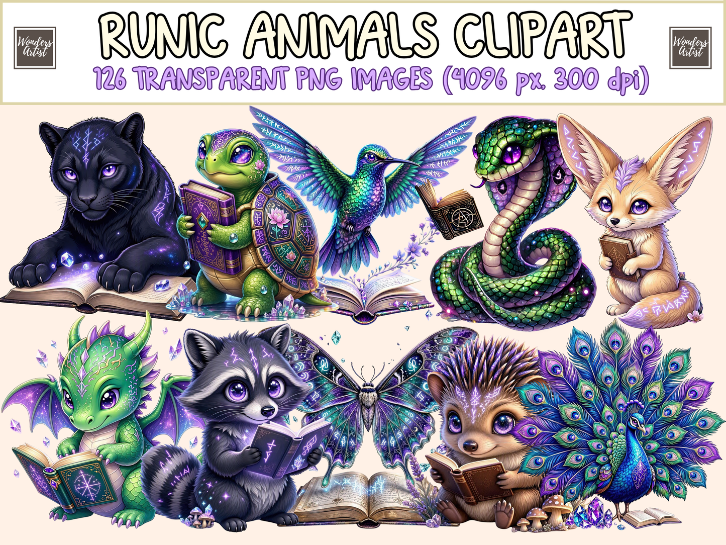 Runic Animals Clipart