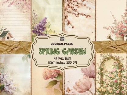 Spring Garden Journal Pages