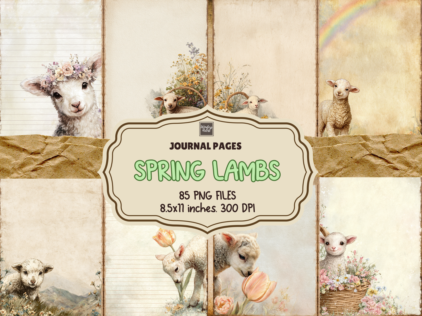 Spring Lambs Journal Pages