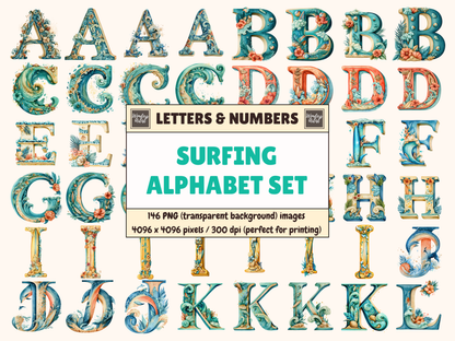 Surfing Alphabet & Numbers
