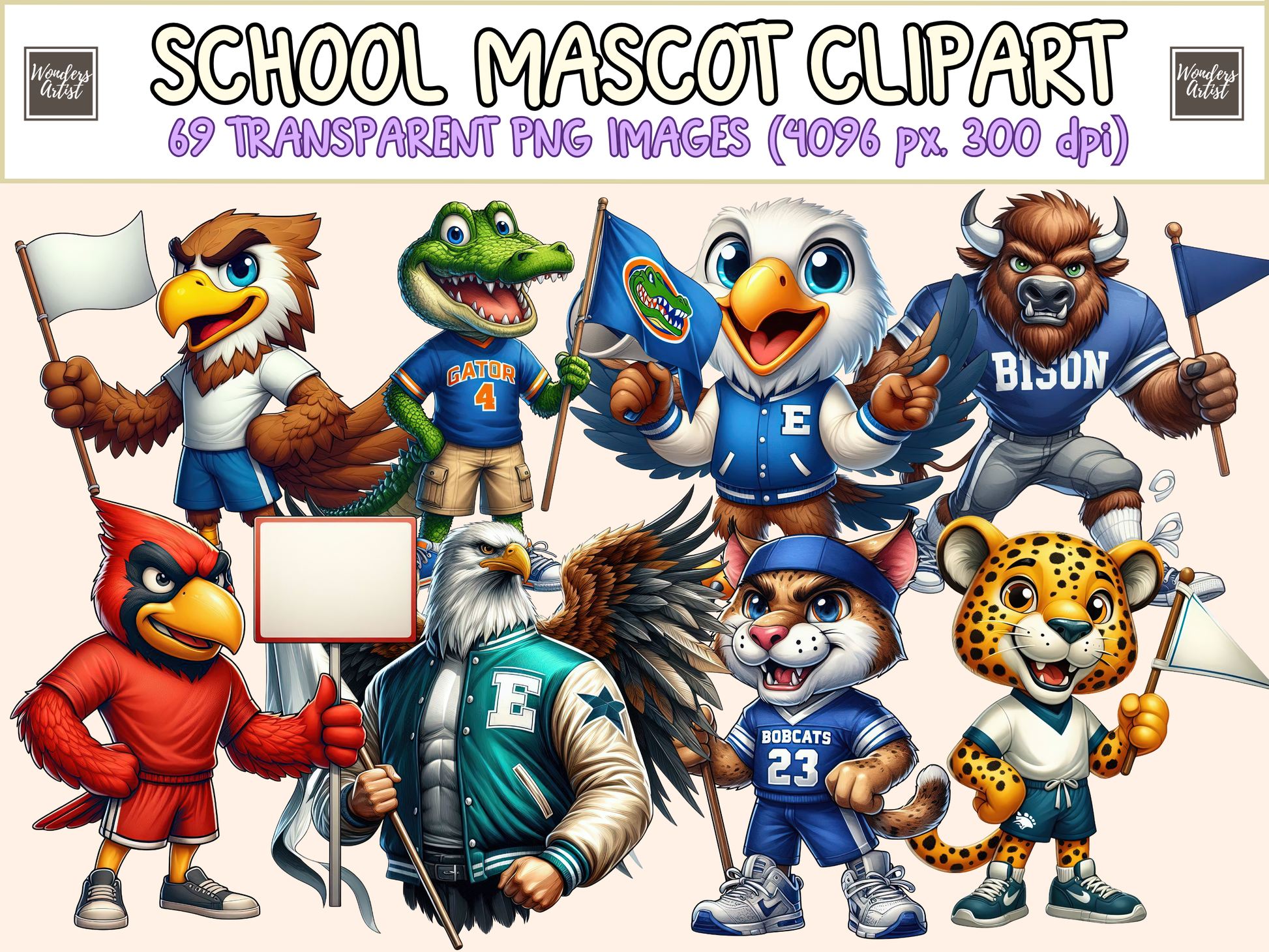 School Mascot Clipart