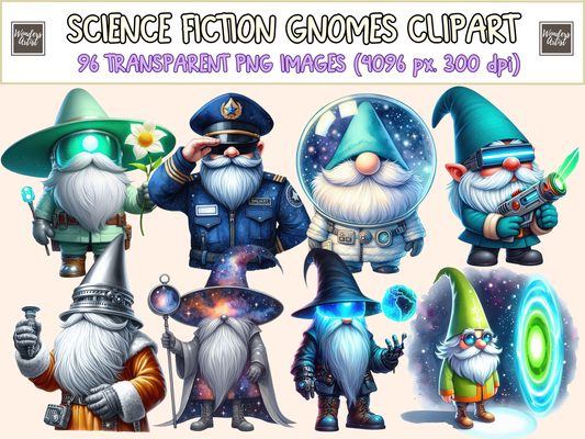Science Fiction Gnomes Clipart