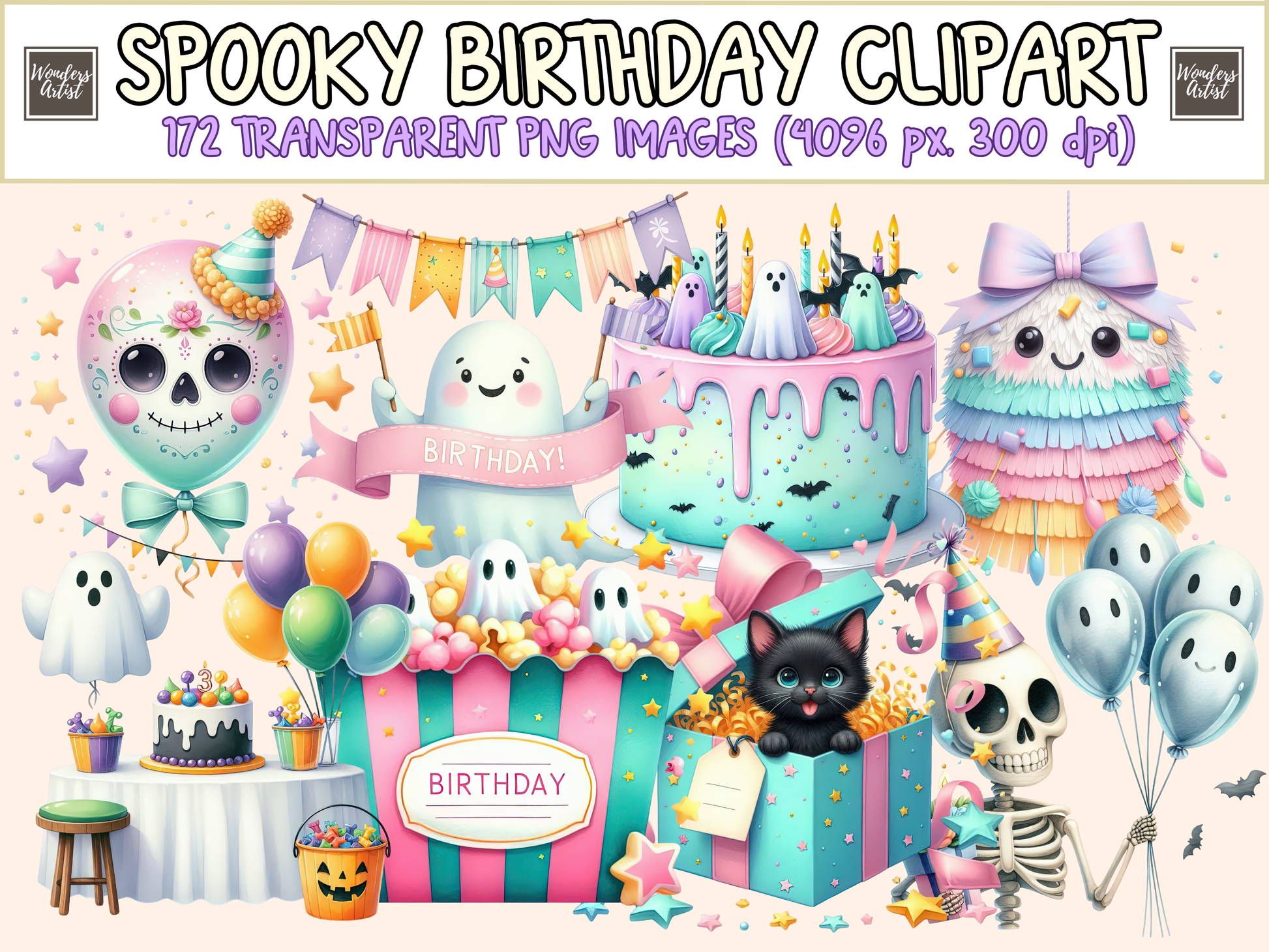 Spooky Birthday Clipart
