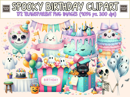 Spooky Birthday Clipart