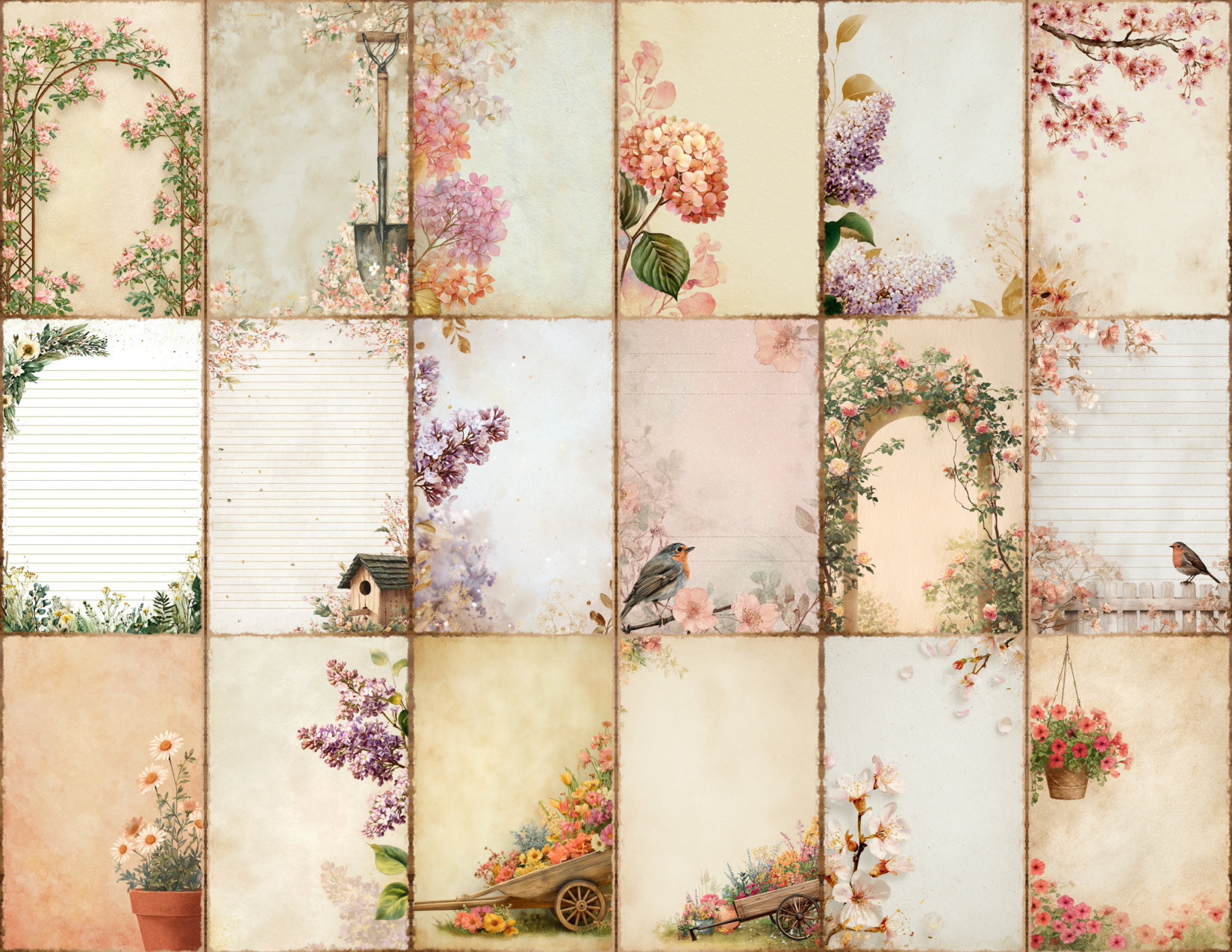 Spring Garden Journal Pages