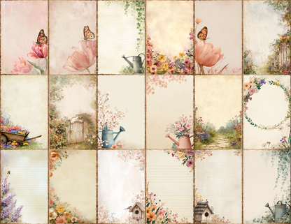 Spring Garden Journal Pages