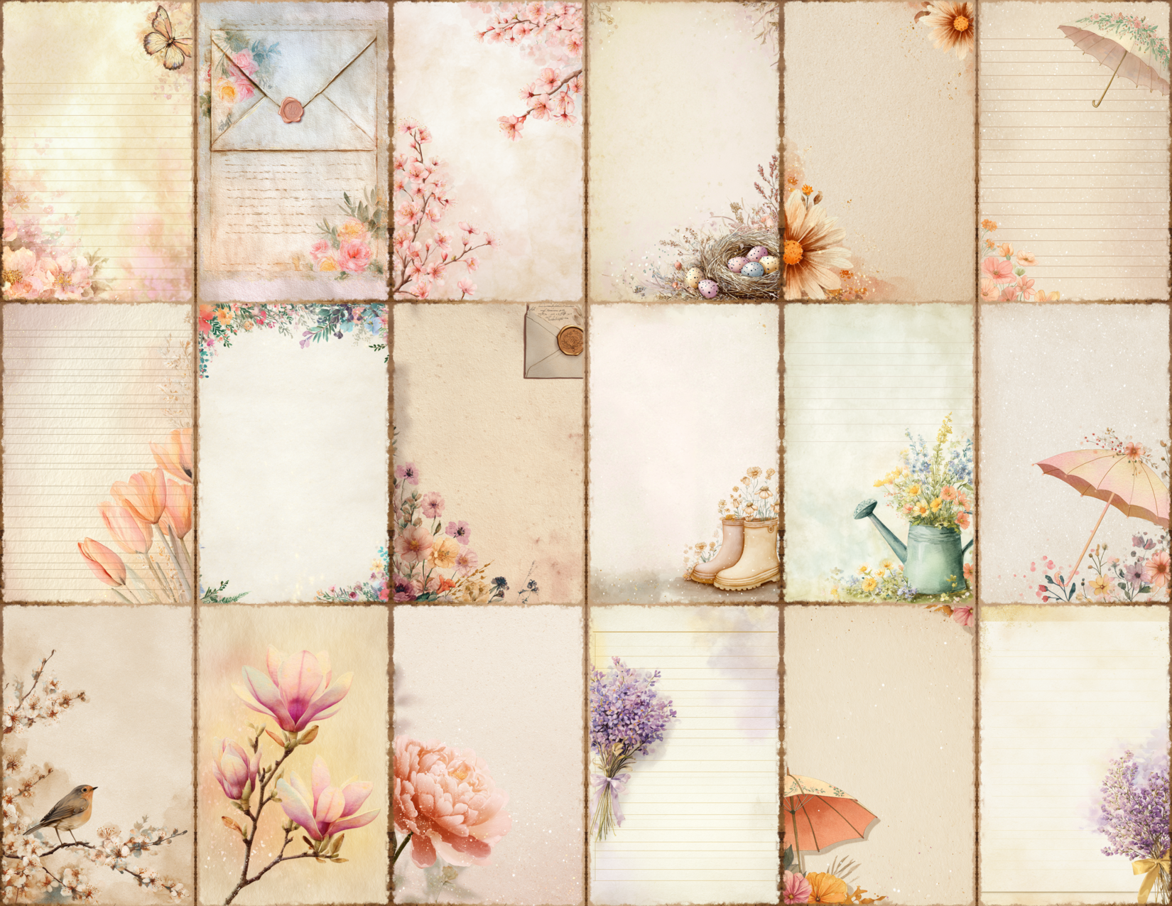 Spring Journal Pages