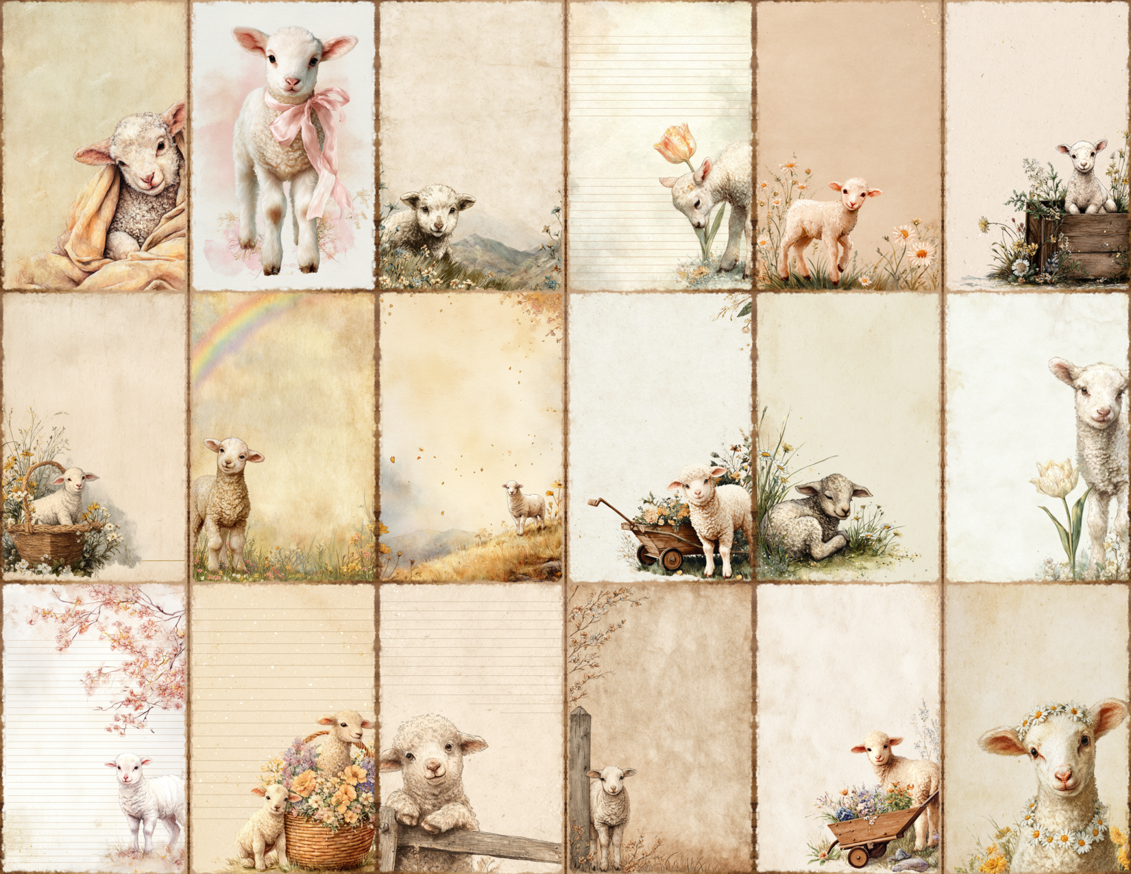 Spring Lambs Journal Pages