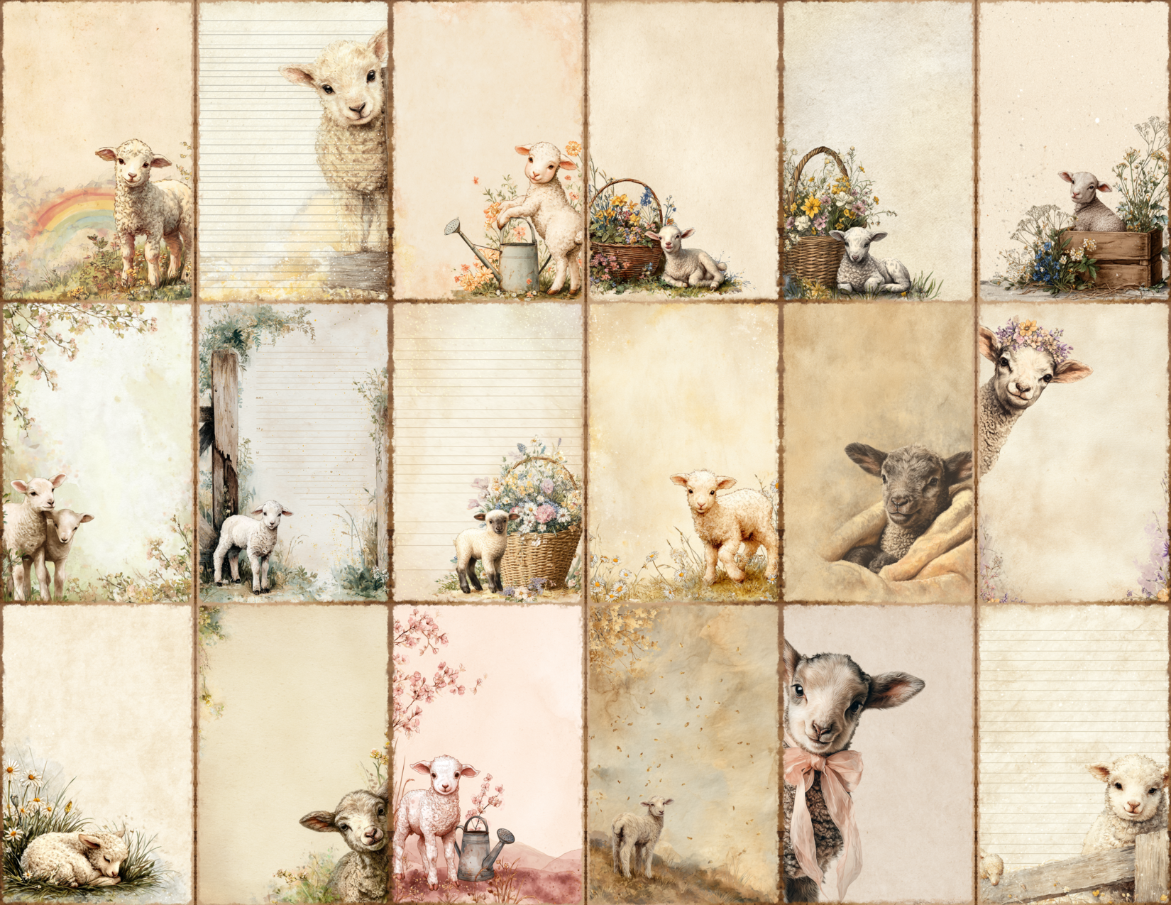 Spring Lambs Journal Pages