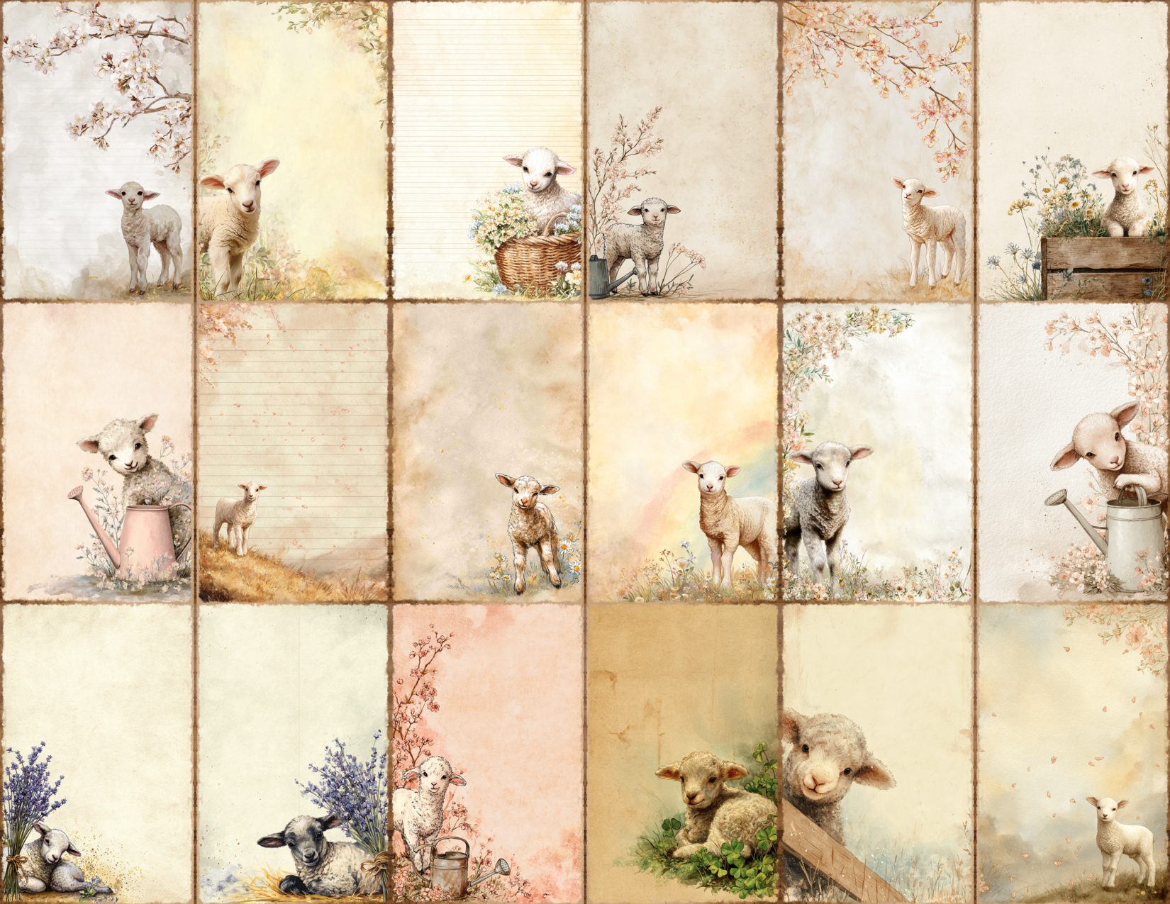 Spring Lambs Journal Pages