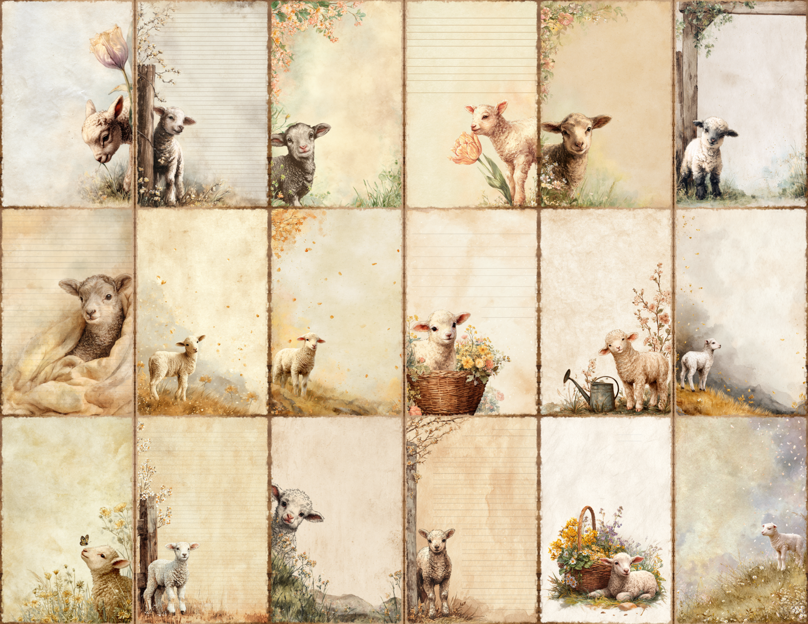 Spring Lambs Journal Pages
