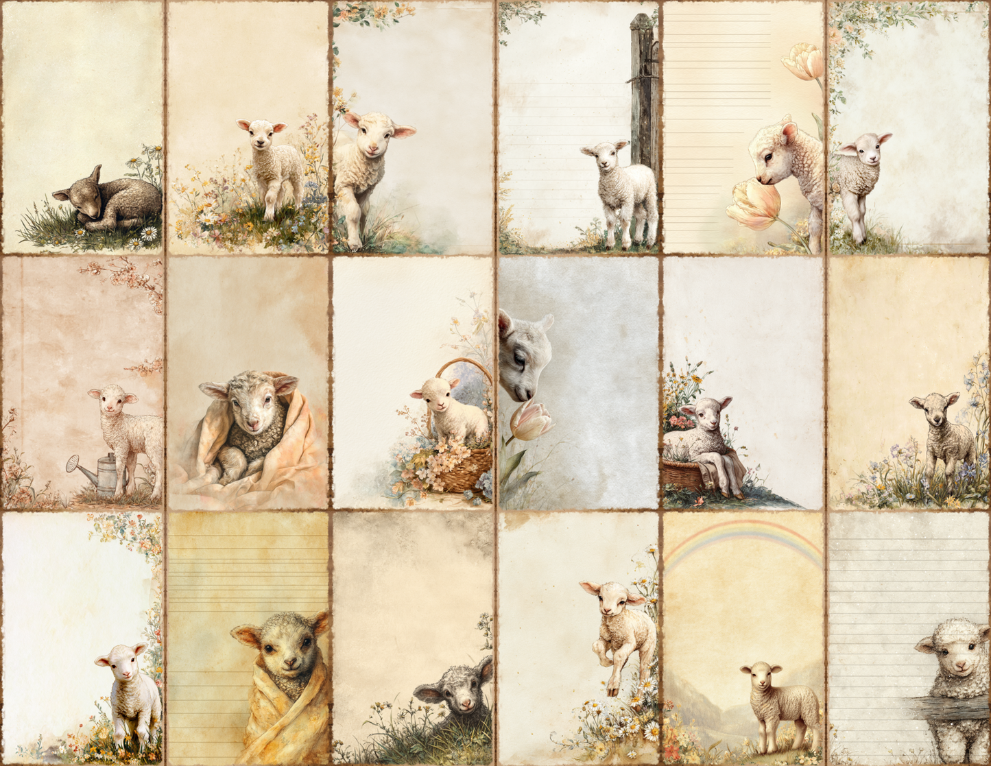 Spring Lambs Journal Pages