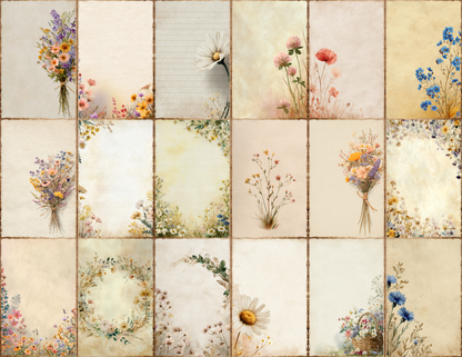 Spring Wildflowers Journal Pages