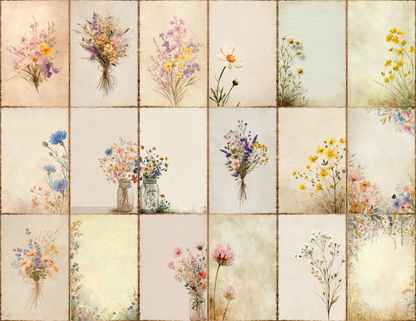 Spring Wildflowers Journal Pages