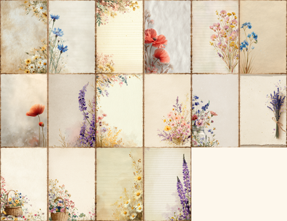 Spring Wildflowers Journal Pages