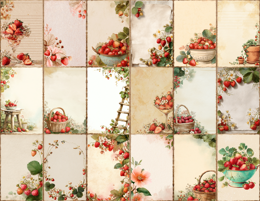 Strawberry Garden Journal Pages