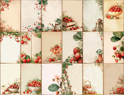Strawberry Garden Journal Pages