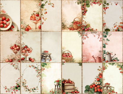 Strawberry Garden Journal Pages