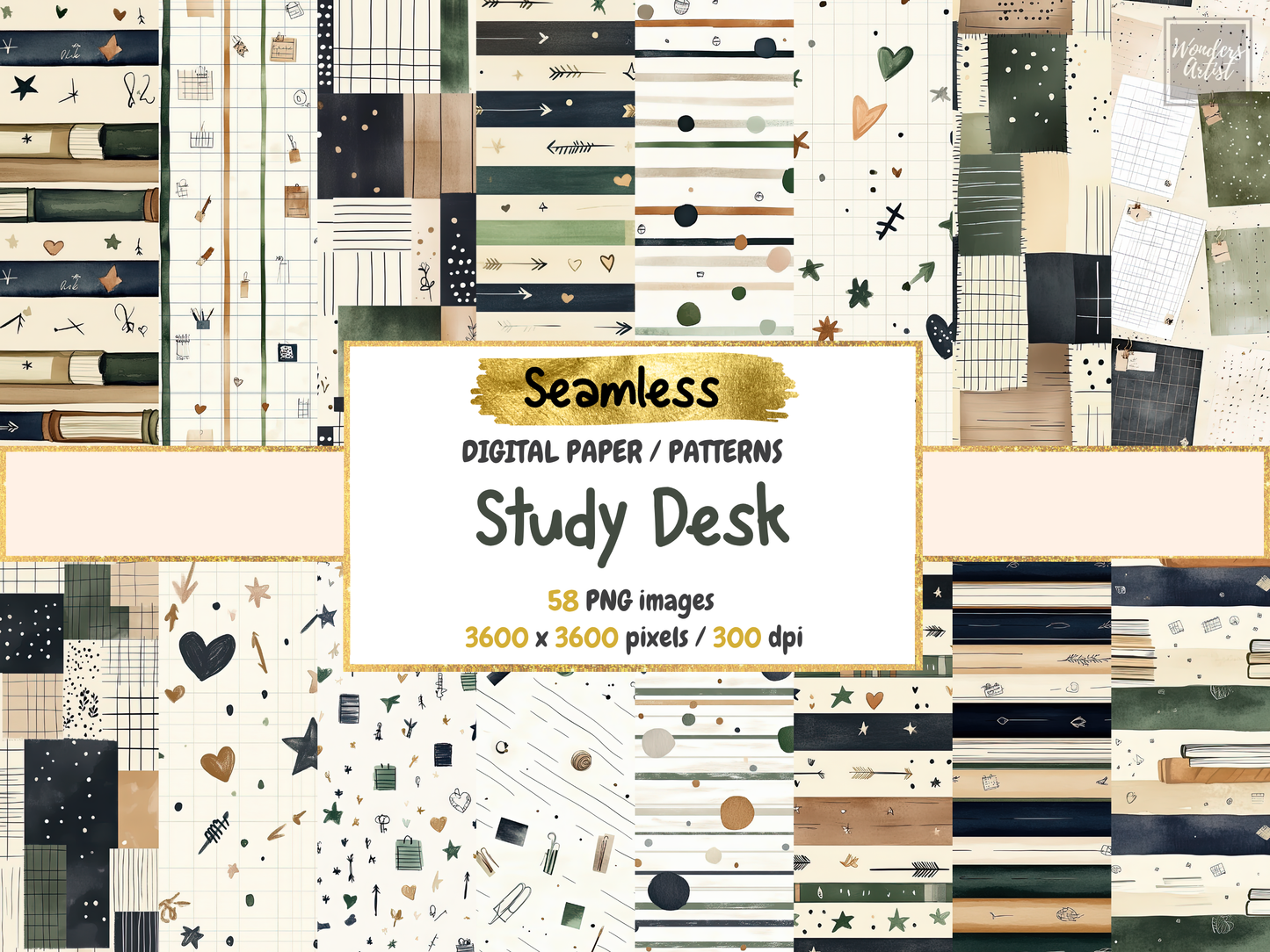 Study Desk Digital Paper