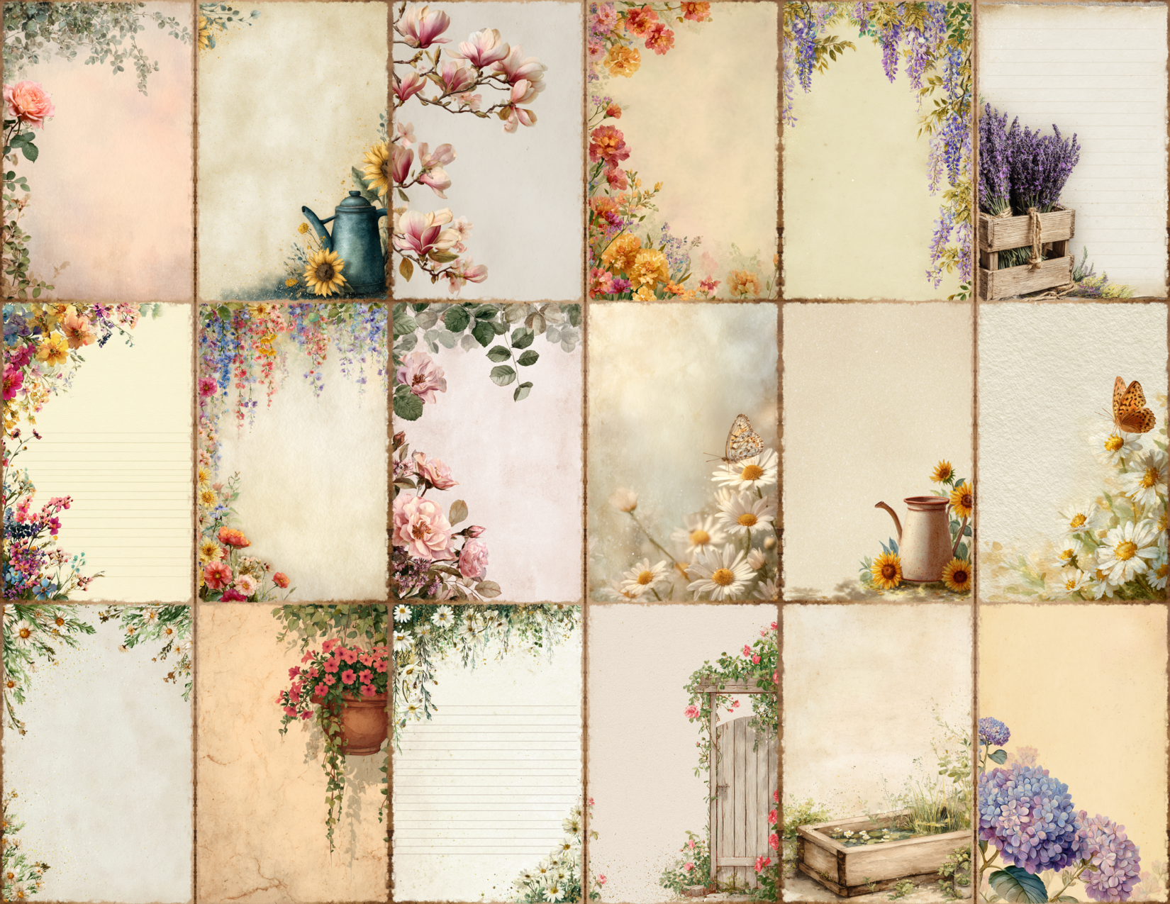 Summer Garden Journal Pages