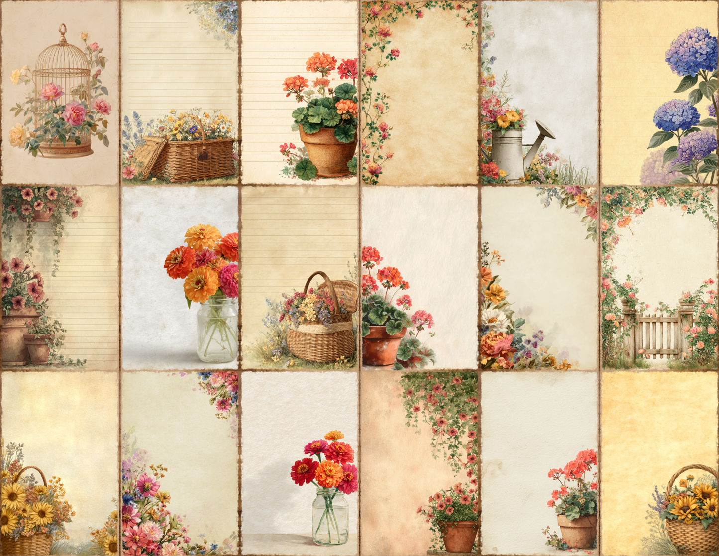 Summer Garden Journal Pages