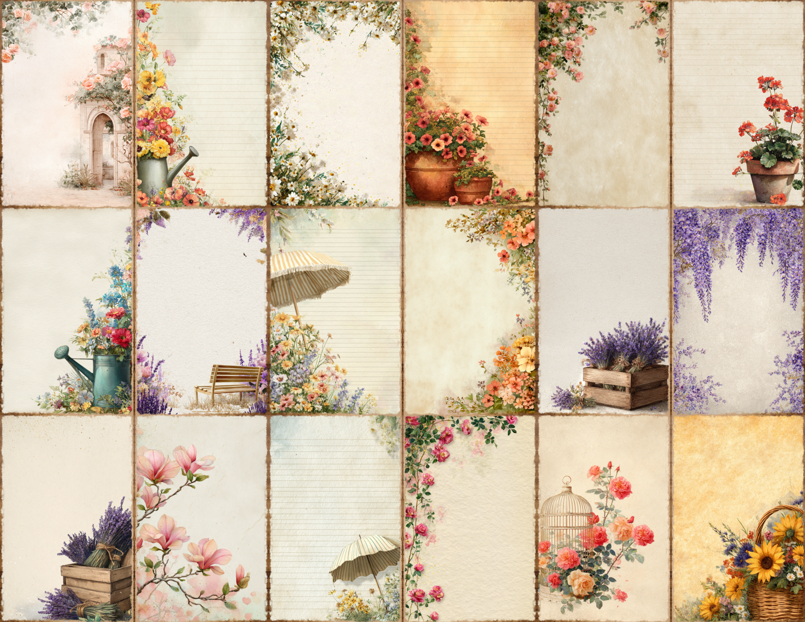 Summer Garden Journal Pages