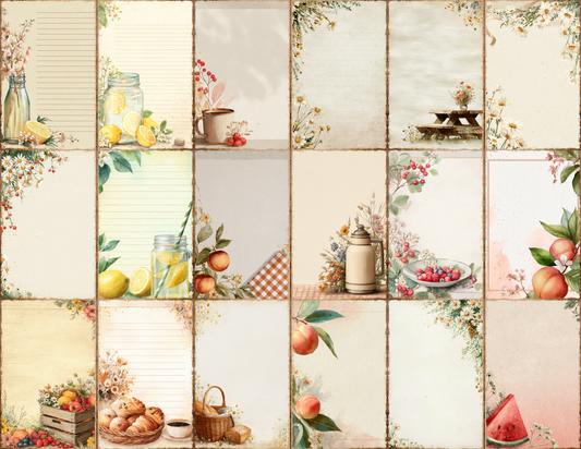 Summer Picnic Journal Pages