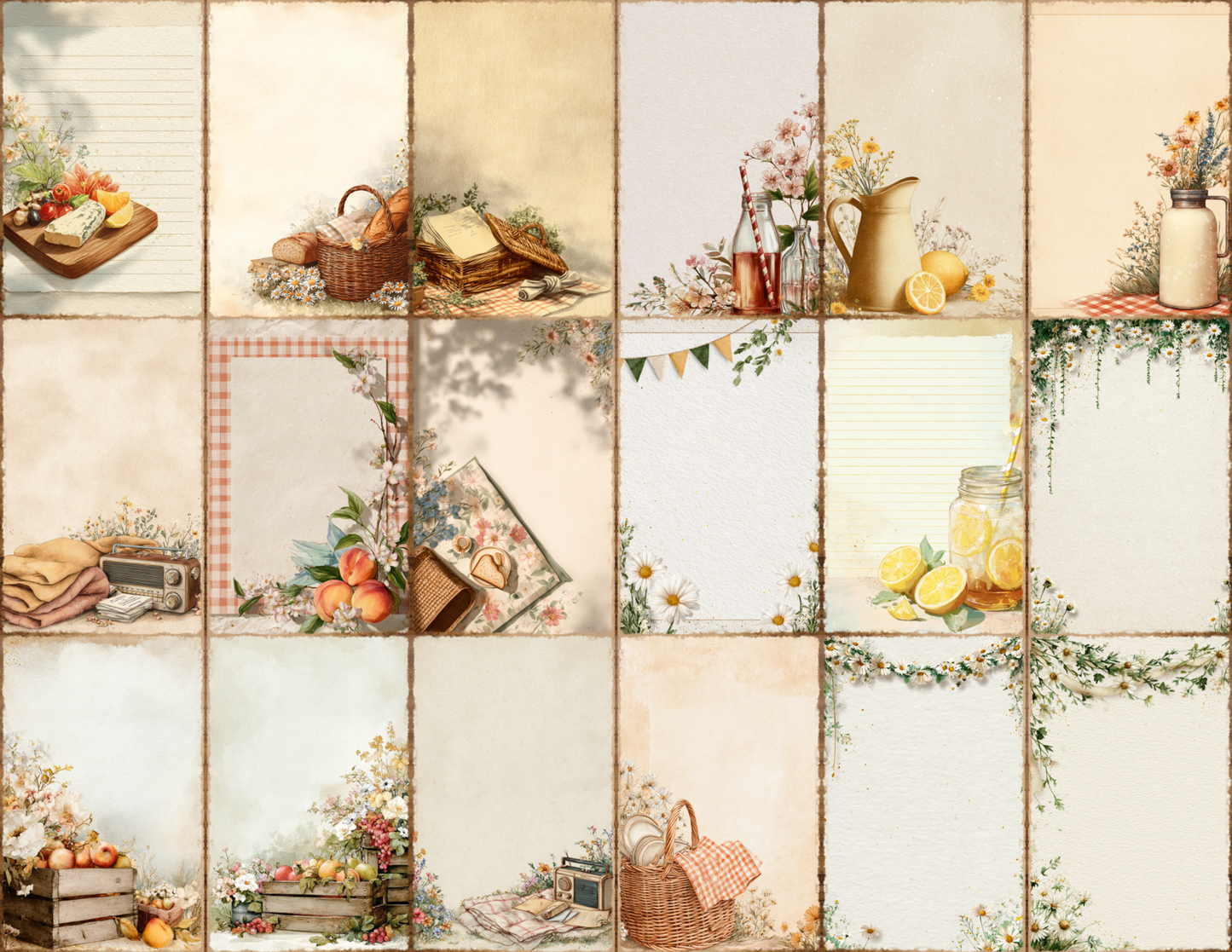 Summer Picnic Journal Pages