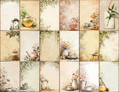 Tea Garden Journal Pages