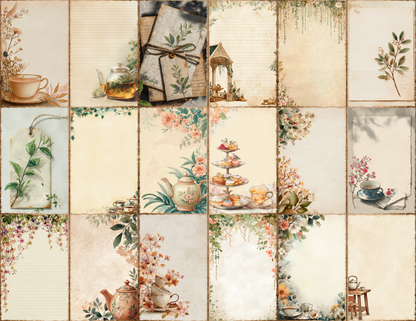Tea Garden Journal Pages
