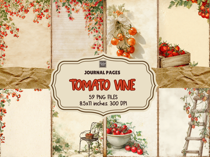 Tomato Vine Journal Pages